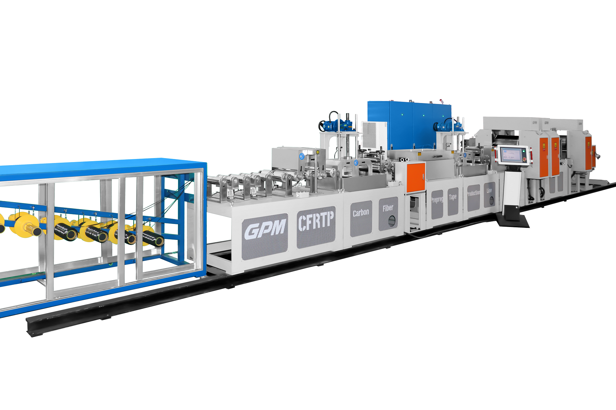 Wet Powder Impregnation/Continuous Carbon Fiber Reinforced Thermoplastic UD-tape Production Line